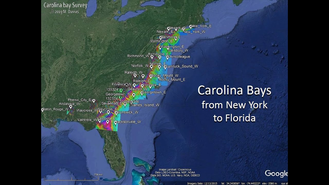 Carolina Bays from New York to Florida YouTube
