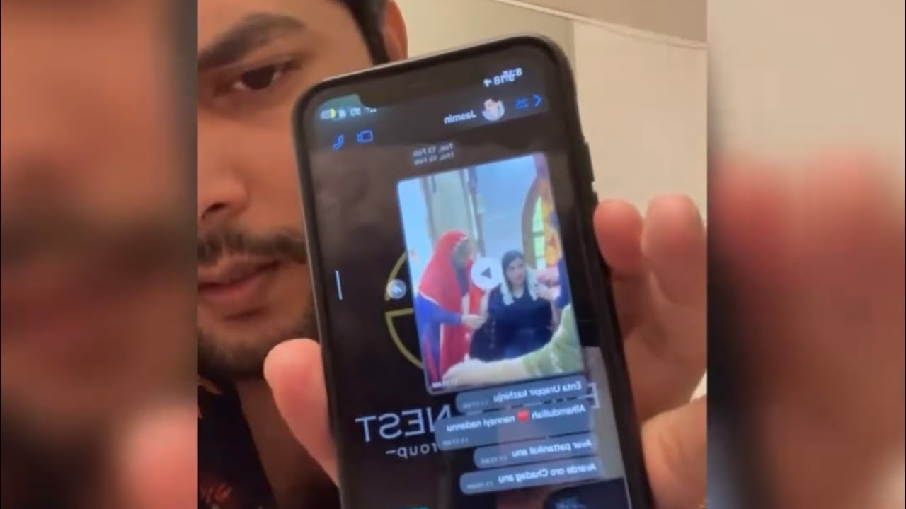 ഞങ്ങടെ എൻഗേജ്മെന്റ് വീഡിയോ മുന്നക്ക് അയച്ചു ജാസ്മിൻ 😯PART 3 #bbms6#jasmin #afsal#engagement #video