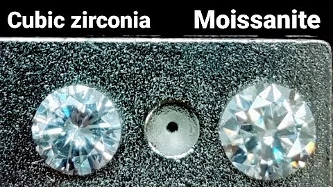Moissanite vs Cubic zirconia