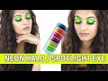 NEON PIGMENTS GREEN HALO SPOTLIGHT EYESHADOW TUTORIAL | MAKEUP LOOK WITH NEON PIGMENTS