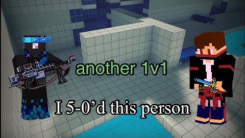 I got this person to be on a 1v1 duel - Pixel Gun 3D