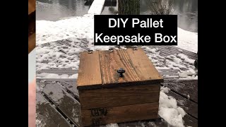 DIY Pallet Keepsake Box | Rustic Vintage Looking Woodworking Project Tutorial [Pallet Keepsake Box]