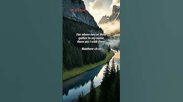Thumbnail of Matthew 18:20 #jesus #bibleverse #shorts