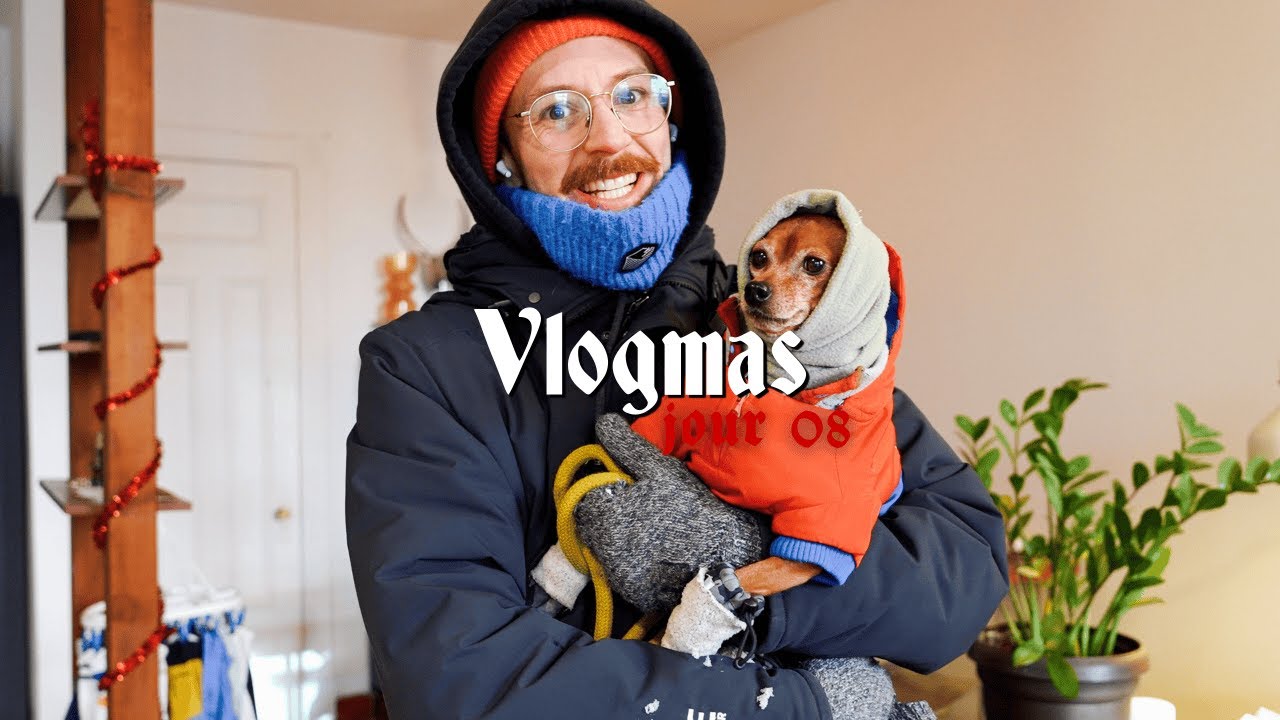 vlogmas #8 🎄 Y FAIT FRETTE, je vais au Dollarama et on se cuisine un délicieux souper.