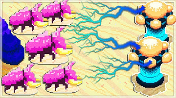 When You Use BILLIONS Of Alien WARRIOR Bugs To Destroy TESLA COILS in Buggos