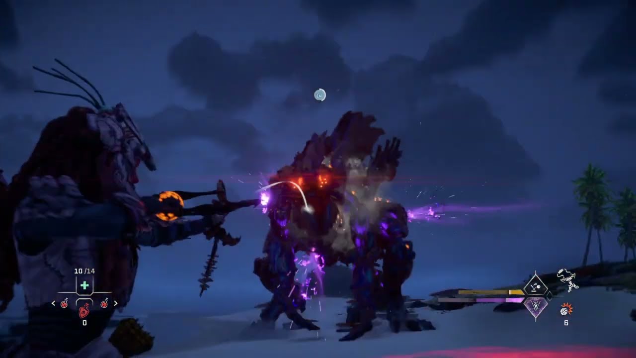 Horizon Forbidden West Apex Slaughterspine Beach Encounter YouTube