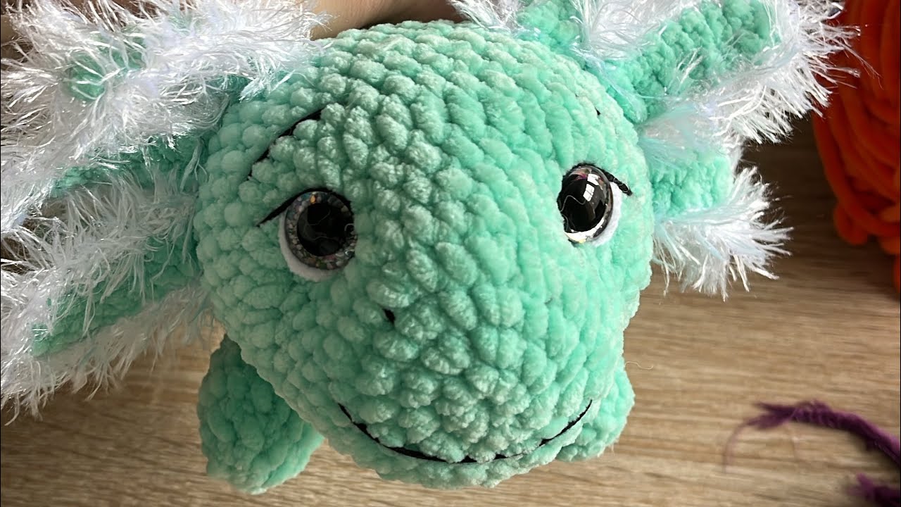 gehäkelter Axolotl Teil3