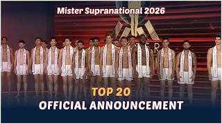 Mister Supranational 2026 | Official TOP 20 revealed