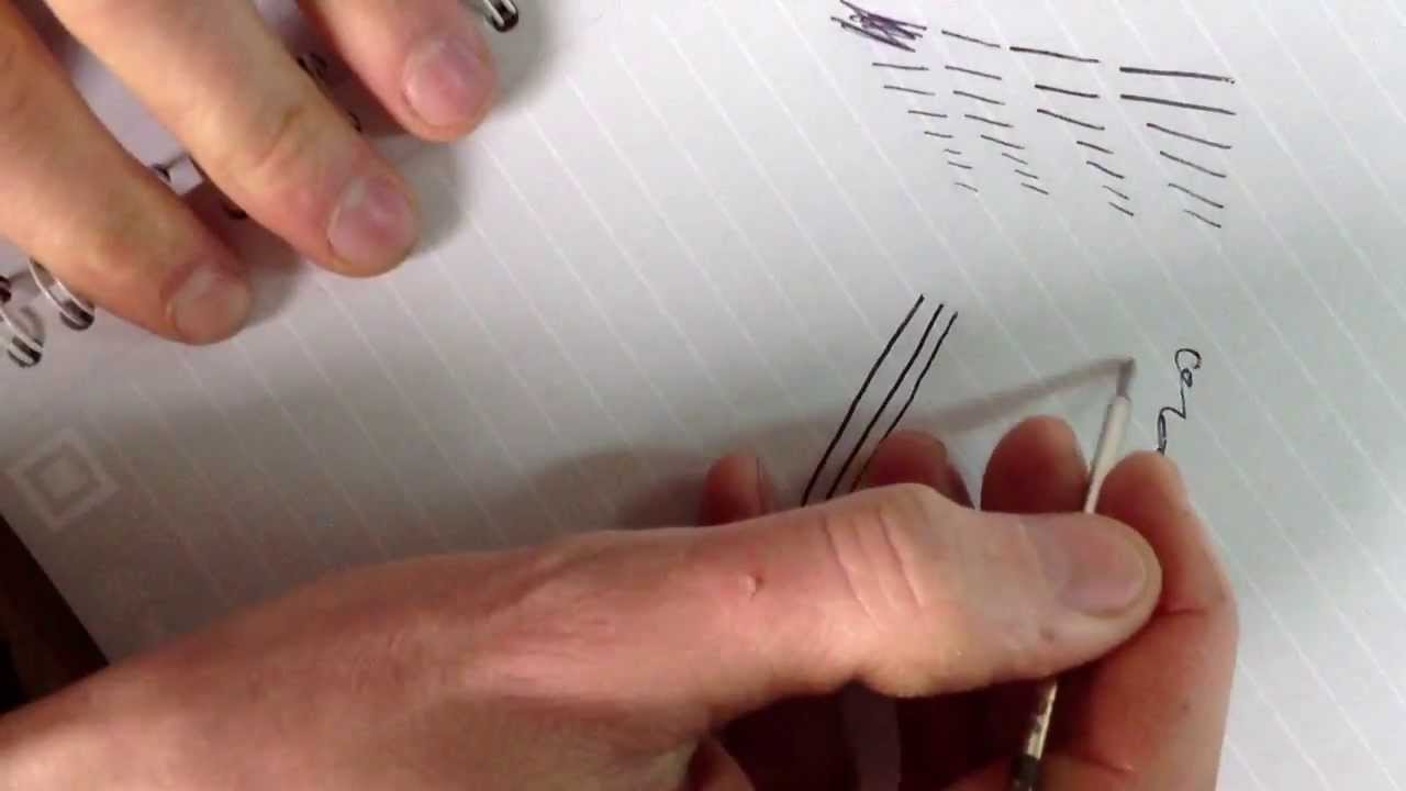 Cross Pens Ball Point Refill Comparison Broad Medium Fine