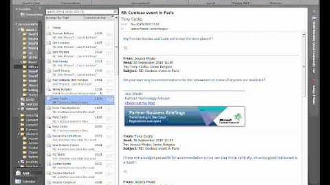 Office Mini 8: Conversation View