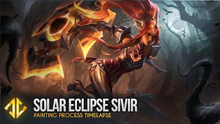 Solar Eclipse Sivir  - League of Legends Splash Art Painting Process