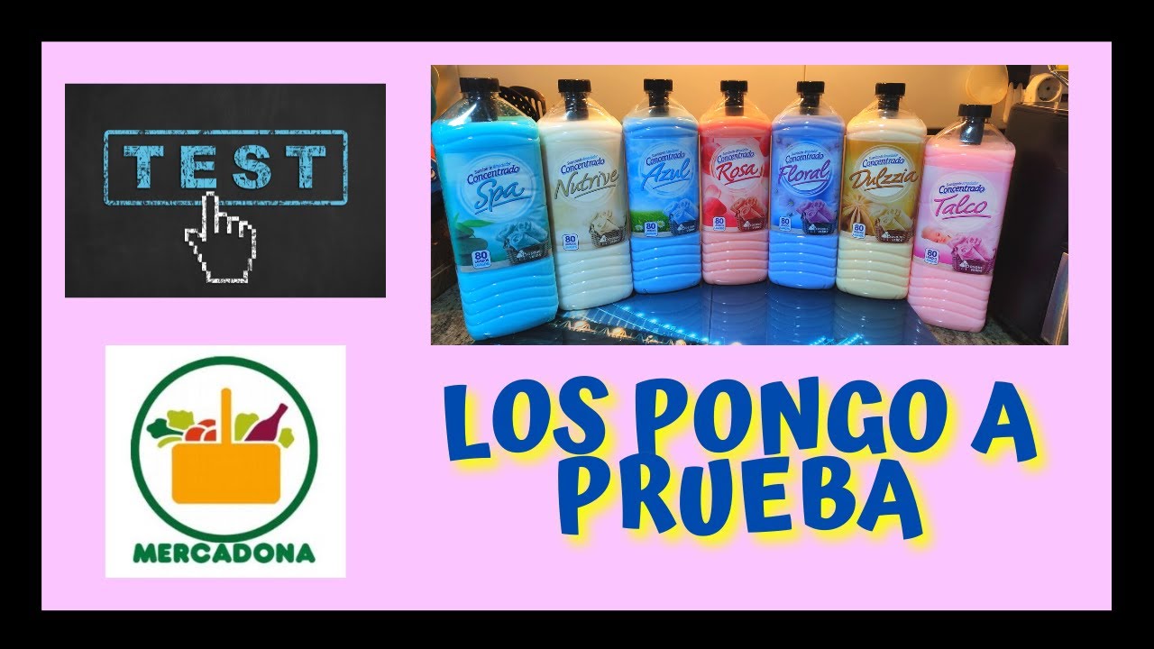 ✨PRUEBO TODOS LOS SUAVIZANTES DE MERCADONA+ME HABRÁN GUSTADO??? + A QUE HUELEN???