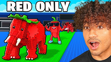 $0 To $1 TRILLION With RED ONLY Brainrots In Steal A Brainrot..