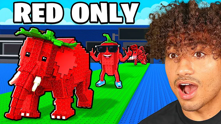 $0 To $1 TRILLION With RED ONLY Brainrots In Steal A Brainrot..