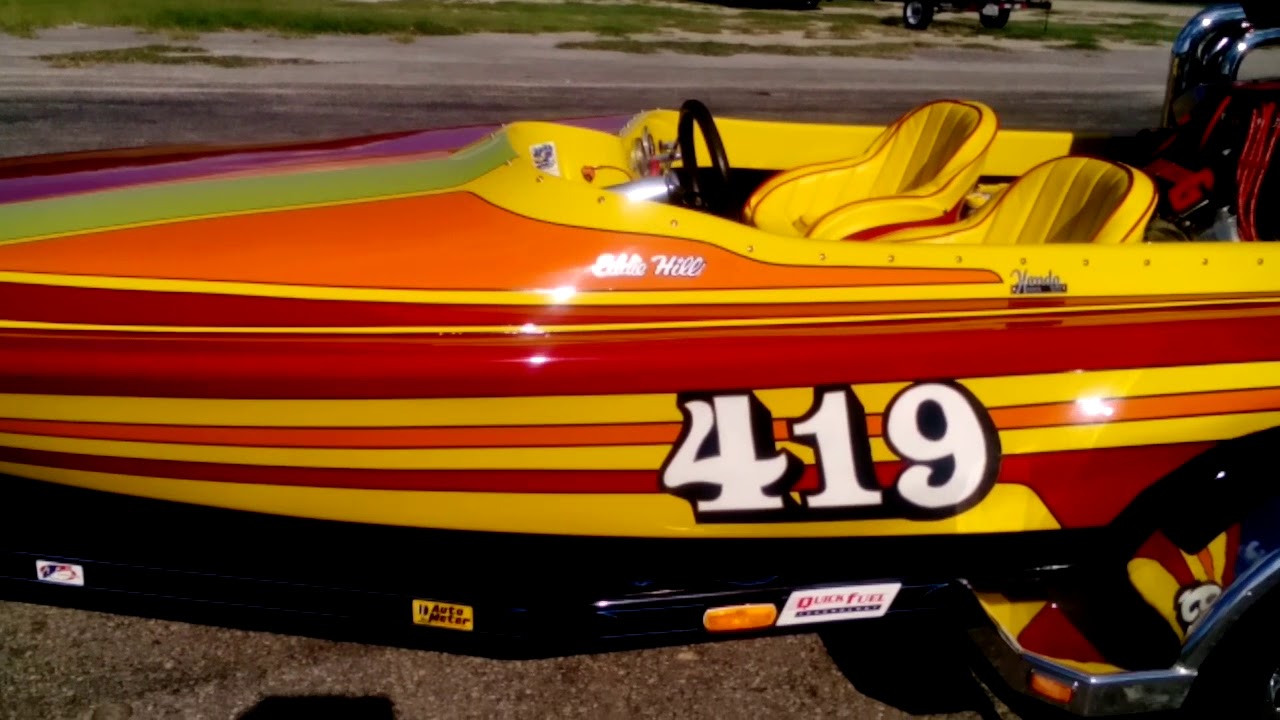 Eddie FourFather Hill and his Hondo GT Runnerbottom drag boat