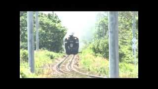函館大沼号　仁山駅に向かって快調進行SL　C11207号