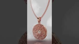 Rose Gold Diamond Pendant | Luxury Jewelry 3D Animation