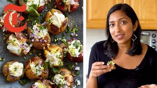 Get the recipe: https://nyti.ms/35onyve priya krishna is back with her
indian-ish baked potatoes. she's a food writer, cookbook author of
"indian-ish" and ...