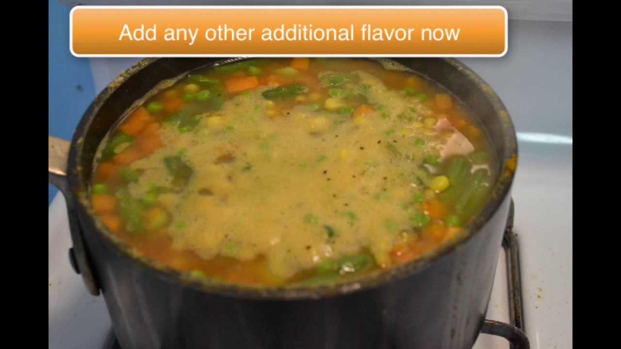 Easy soup made with Frozen Vegetables - YouTube