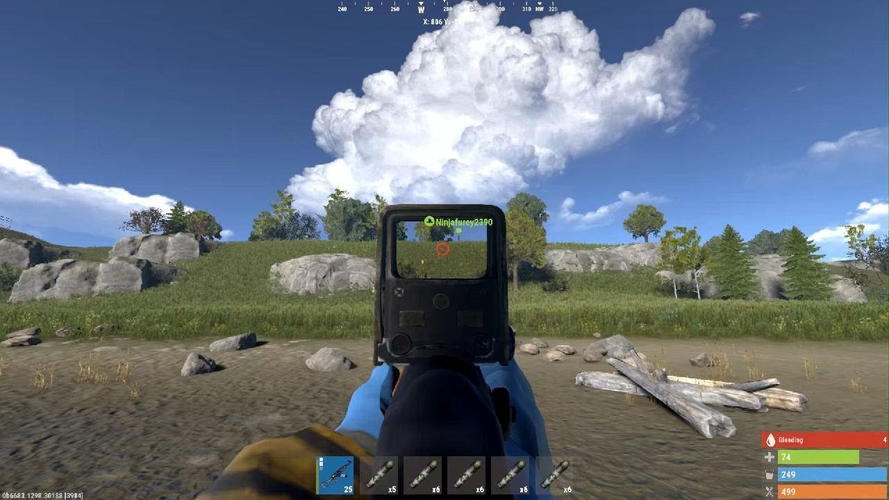 Rust_ me 1 hp wifff to 5 hp to pvp for supply drop - YouTube