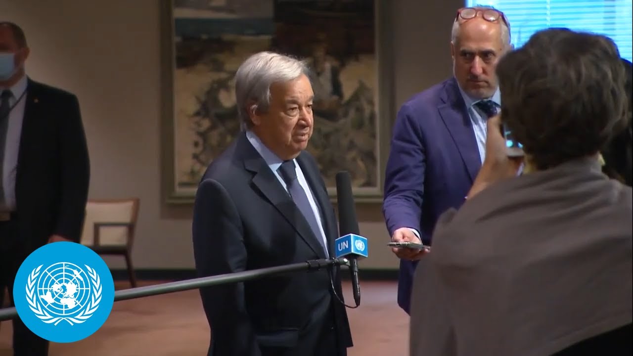 UN Chief on Ethiopia & Ukraine Security Council Media Stakeout (24