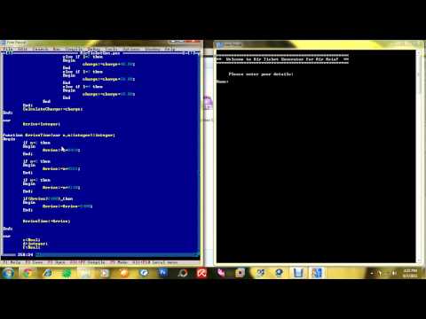 Pascal Program-Air Ticket Generator