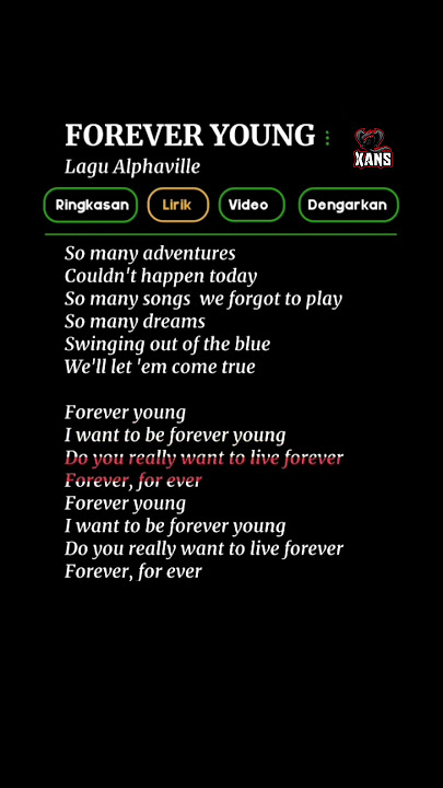 LIRIK LAGU FOREVER YOUNG #lirikgoogle #liriklagu #cover #fypシ #beranda #galaubrutal #lirik #overlay