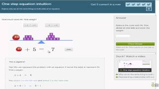2538 One step equation intuition exercise intro