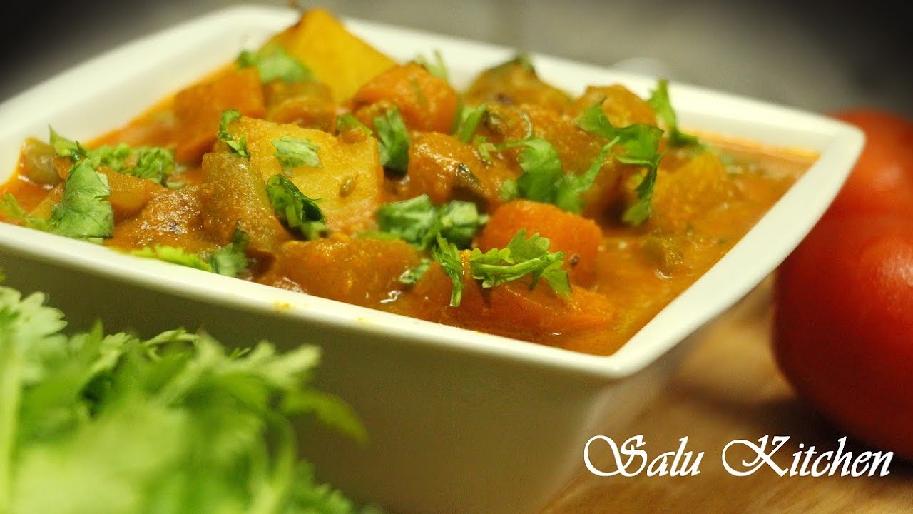 How To Make Vegetable Curry For Chappathi / Appam YouTube