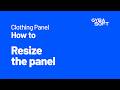 How to resize the Clothing Panel | Gybasoft