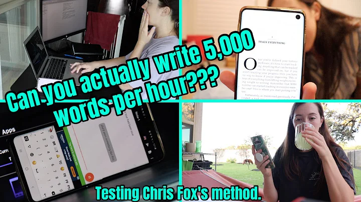 Schreibe 5.000 Wörter pro Stunde! Erfahre die revolutionäre Methode von Chris Fox