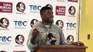 Ernie Sims Jr. discusses FSU’s LB depth, upholding a standard, facing Alabama, Keelon Russell
