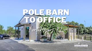 Pole Barn Office Transformation in Southwest Florida | Custom Barn Conversion