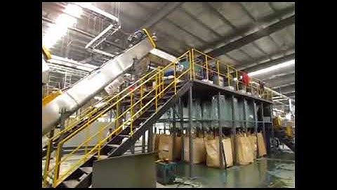 PET bottle recycling sorting line