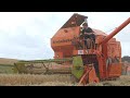 Dronningborg D1200 in the field harvesting Barley during Harvest 2020 | Old Machinery Working