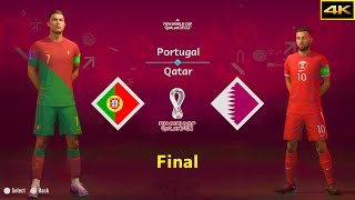 FIFA 23 | PORTUGAL vs. QATAR | RONALDO vs. AFIF | FIFA WORLD CUP FINAL | [4K]