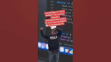 Cuando hago un HOLA MUNDO en un nuevo lenguaje #memesprogramacion  #dev #memes #developer