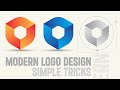 Modern Logo Design Easy Magic Tricks | Illustrator 2024 | Bangla Tutorial