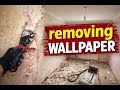 How to Remove Wallpaper Fast &amp; Easy | Satisfying Full Room Transformation