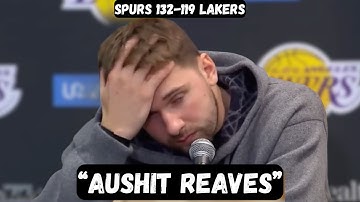 Luka Doncic BLASTS Austin Reaves after BLOWOUT loss - Post Game Interview - Spurs vs Lakers