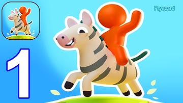 Animal Land - Gameplay Walkthrough Part 1 Tutorial Giraffe,Zebra,Ostrich,Elephant Unlocked (Android)