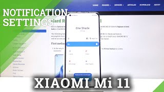 How to Customize Notification Bar in Xiaomi Mi 11? One Shade Application screenshot 1
