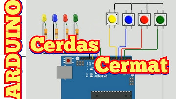 Arduino 4 Push Button Cerdas Cermat Empat Grup Regu Kelompok Wokwi Cara | Tutorial Arduino