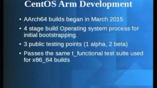 Growing the ARM server ecosystem [Jim Perrin]