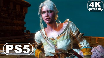 Ciri kills the Witch Hunters & flees through the Gate - The Witcher 3 Wild Hunt (4K ULTRA HD PS5)