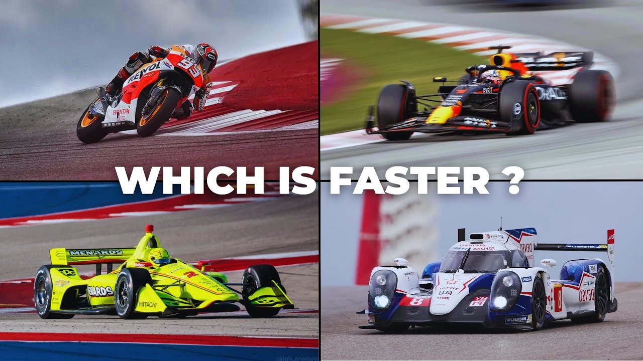 F1 vs Moto GP vs Indycar vs WEC - Which is Faster ? (COTA)