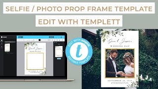 Edit with Templett V2 - Selfie Frame / Photo Prop Frame Template tutorial screenshot 5