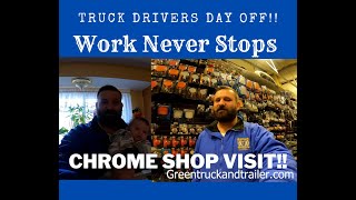 Life Of An Owner/Operator | CHROME SHOP VISIT | W900L Wiper Motor Replacement | Battery Box Fix |