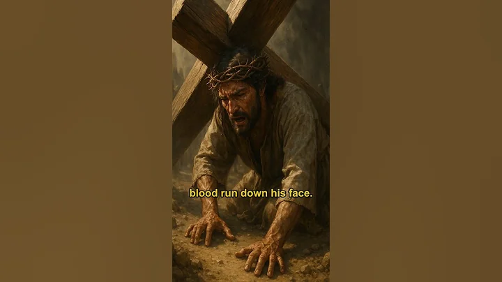 A powerful depiction of Jesus carrying the cross — pain, sacrifice, and divine love.