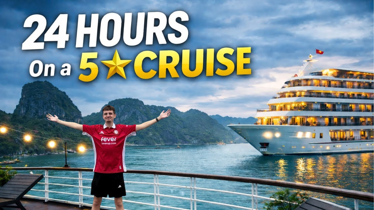 24 Hours on a 5★ Cruise in Ha Long Bay, Vietnam 🇻🇳